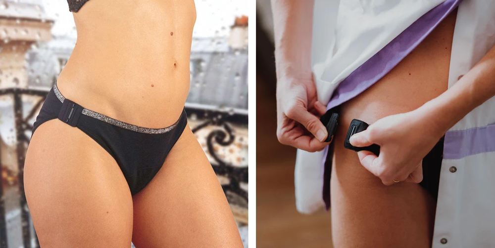 braga menstrual con aberturas en los lados Elia Lingerie